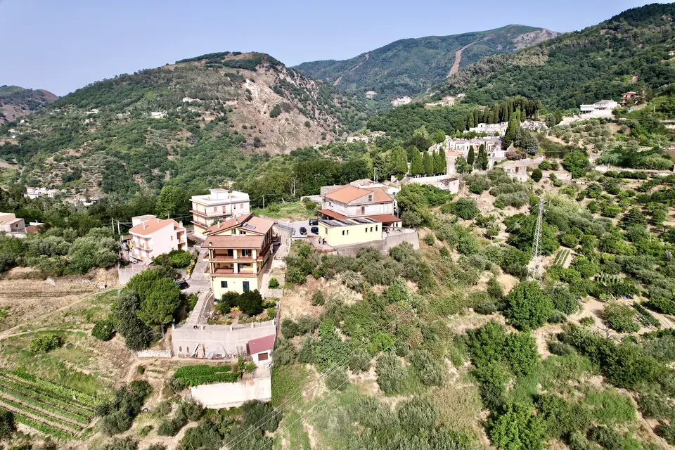 The Mandanici family mill on the hillside at Castroreale, Messina, Sicily