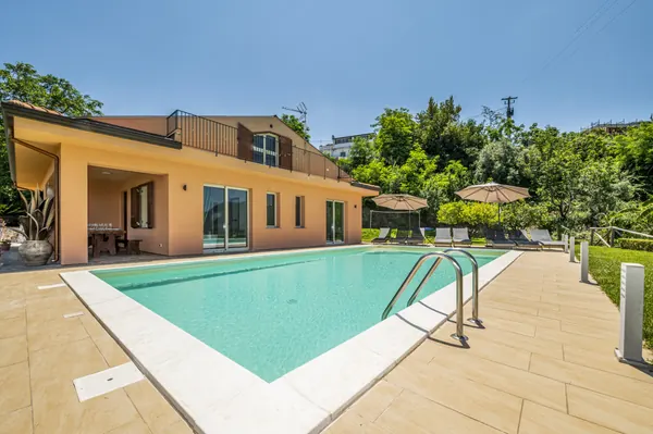 The villa — poolside terrace